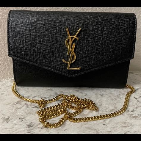 ysl small uptown|YSL uptown pouch with chain.